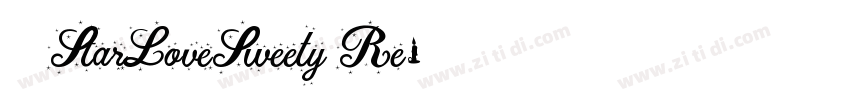宅在家StarLoveSweety Re字体转换